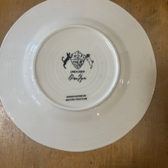 Anthropologie Linea Carta London I Love You 8 1/2" Dessert Bread Plate Dish - Picture 5 of 6